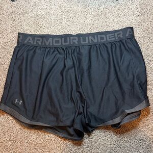 Under Armour Women's Charcoal Athletic Shorts
